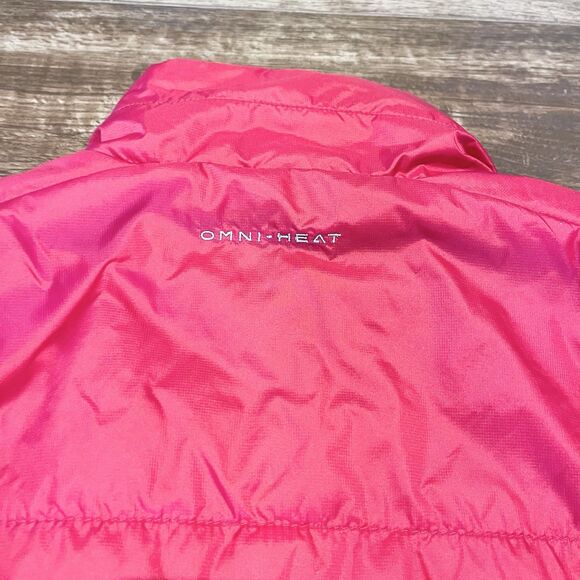Columbia Omni Heat Vest Mens M Red Puffer Outdoors Sportswear Cinch Base Pockets - Picture 11 of 12